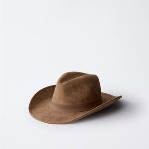 Zara Brown Suede Costume Cowboy Hat